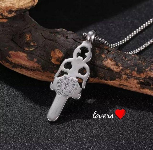 送料無料クロムシルバーサージカルステンレスビッグダガー付ロールチェーンネックレス手首に巻けばブレスレット無くなり次第終了残りわずか < 女性アクセサリー/時計 送料無料クロムシルバーサージカルステンレスビッグダガー付ロールチェーンネックレス手首に巻けばブレスレット無くなり次第終了残りわずか < 女性アクセサリー/時計の