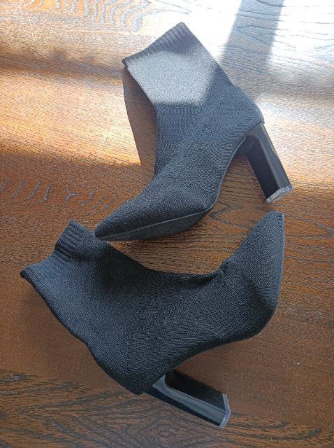 ★2wayニットブーツ★極美品★歩きやすい太ヒール★柔らか履き心地抜群★合わせやすい便利な黒★ < 女性ファッション ★2wayニットブーツ★極美品★歩きやすい太ヒール★柔らか履き心地抜群★合わせやすい便利な黒★ < 女性ファッションの