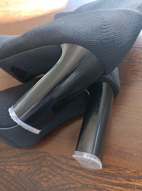 ★2wayニットブーツ★極美品★歩きやすい太ヒール★柔らか履き心地抜群★合わせやすい便利な黒★ < 女性ファッション ★2wayニットブーツ★極美品★歩きやすい太ヒール★柔らか履き心地抜群★合わせやすい便利な黒★ < 女性ファッションの