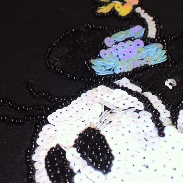 ディズニーミニーマウス スパン&ビーズ Tシャツ < 女性ファッション  ディズニーミニーマウス スパン&ビーズ Tシャツ < 女性ファッションの