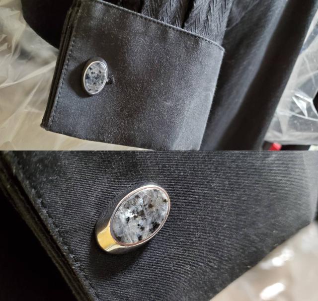 正規レア アルフレッドダンヒル 大理石×SV クラッシュリフレクションカフス マーブル ADボタン シャツ○スーツ ビジネス < ブランド  正規レア アルフレッドダンヒル 大理石×SV クラッシュリフレクションカフス マーブル ADボタン シャツ○スーツ ビジネス < ブランドの