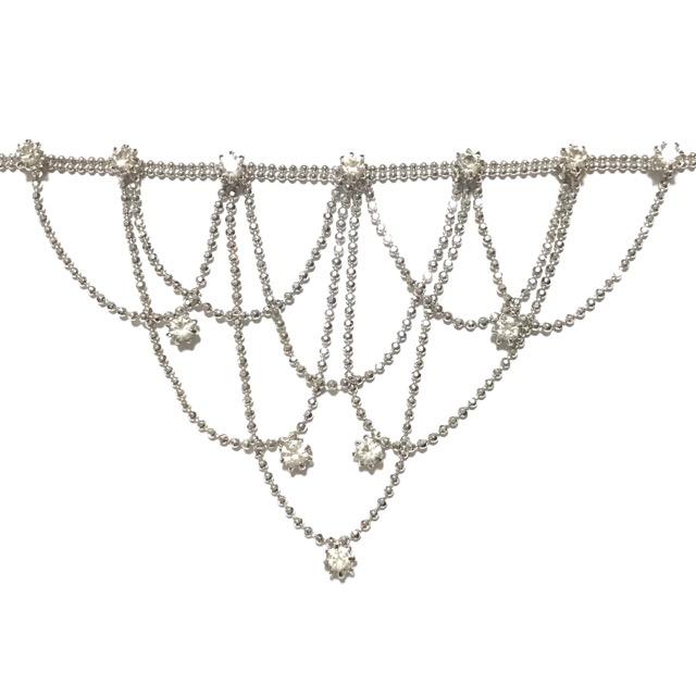 お姫様ネックレス◎キラキラストーンV交差◎新品◎ < 女性アクセサリー/時計 お姫様ネックレス◎キラキラストーンV交差◎新品◎ < 女性アクセサリー/時計の