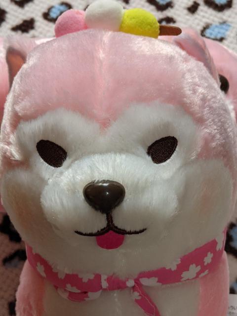 豆しば三兄弟JBぬいぐるみ まさお ピンク < おもちゃ 豆しば三兄弟JBぬいぐるみ まさお ピンク < おもちゃの