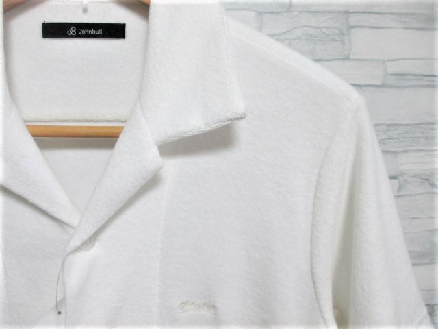☆Johnbull ジョンブル パイル地 タオル地 シャツ 半袖/S/メンズ☆ホワイト < ブランド ☆Johnbull ジョンブル パイル地 タオル地 シャツ 半袖/S/メンズ☆ホワイト < ブランドの