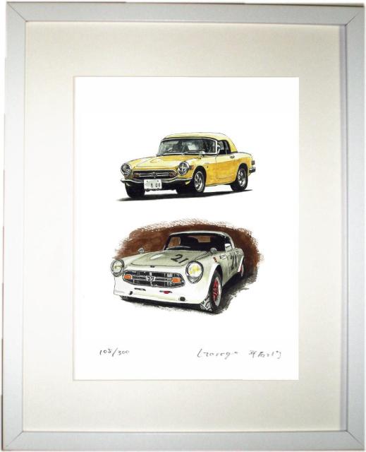 NC-219ホンダS800RS/S800限定版画 直筆サイン額装 < 自動車/バイク NC-219ホンダS800RS/S800限定版画 直筆サイン額装 < 自動車/バイク