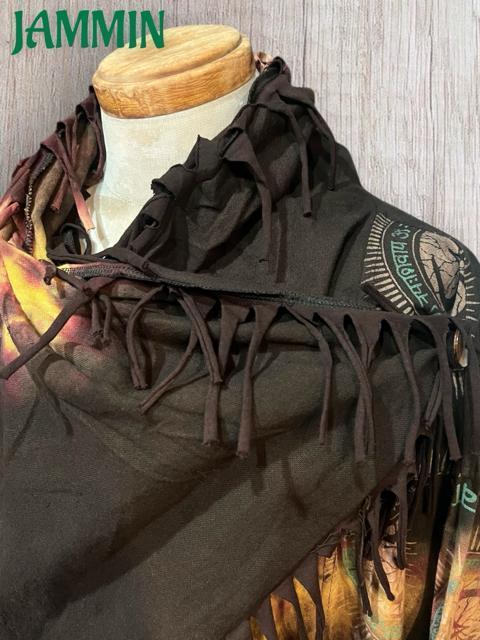 タイダイ旅人風ジャケット アジアン ヒッピー エスニック サイケ 個性派 < 男性ファッション タイダイ旅人風ジャケット アジアン ヒッピー エスニック サイケ 個性派 < 男性ファッションの