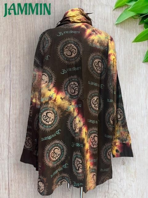 タイダイ旅人風ジャケット アジアン ヒッピー エスニック サイケ 個性派 < 男性ファッション タイダイ旅人風ジャケット アジアン ヒッピー エスニック サイケ 個性派 < 男性ファッションの