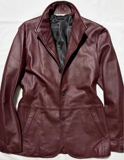 未使用 新品 保管 NICOLE ニコル 定価5万円程 高級 柔らか 羊革 ラム レザー ジャケット 46 コート 冬 アウター < 男性ファッション  未使用 新品 保管 NICOLE ニコル 定価5万円程 高級 柔らか 羊革 ラム レザー ジャケット 46 コート 冬 アウター < 男性ファッションの