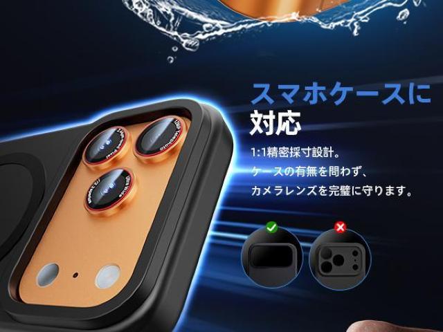 2���Z�b�g iphone17pro max�p �J�����ی�t�B���� �A���~������ 9H�����K���X�S�ʕی샌���Y�J�o�[ �ϏՌ������ߗ� �� �Ɠd/AV�� 