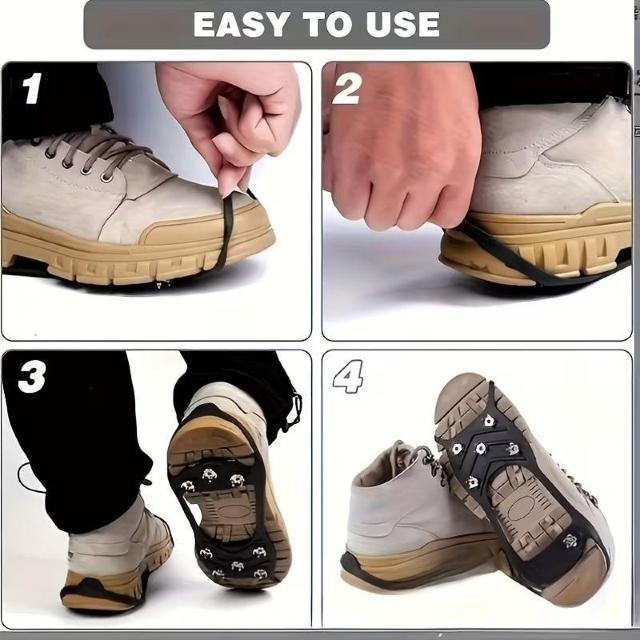 超お買い得790円★1足 滑り止めスノー&アイスシューズカバー トラクショングリップ付き - 氷上歩行 冬用 男女兼用 < 男性ファッション 超お買い得790円★1足 滑り止めスノー&アイスシューズカバー トラクショングリップ付き - 氷上歩行 冬用 男女兼用 < 男性ファッションの