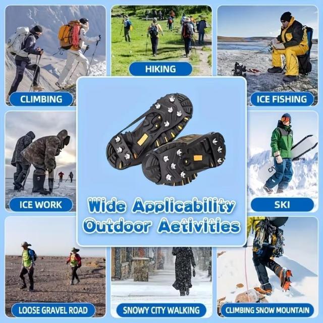 超お買い得790円★1足 滑り止めスノー&アイスシューズカバー トラクショングリップ付き - 氷上歩行 冬用 男女兼用 < 男性ファッション 超お買い得790円★1足 滑り止めスノー&アイスシューズカバー トラクショングリップ付き - 氷上歩行 冬用 男女兼用 < 男性ファッションの