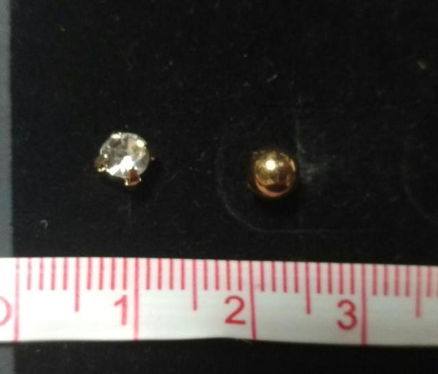 �V�i���g�p �s�A�X2�_�Z�b�g �S�[���h �N���A�X�g�[�� ���E���h �V���v�� �� �����A�N�Z�T���[/���v�� 