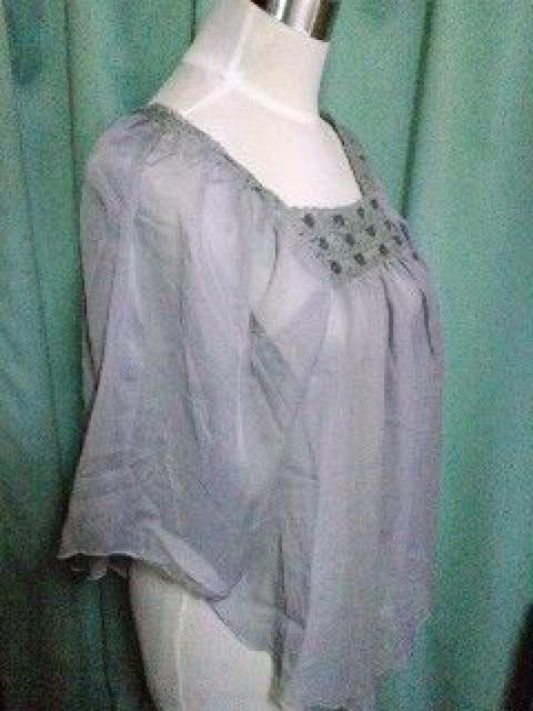 胸元スクエアシフォンチュニック < 女性ファッション  胸元スクエアシフォンチュニック < 女性ファッションの