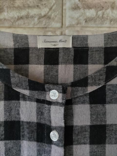 …Samansa Mos2…リネン*コットン 格子チェック チュニック < ブランド …Samansa Mos2…リネン*コットン 格子チェック チュニック < ブランドの