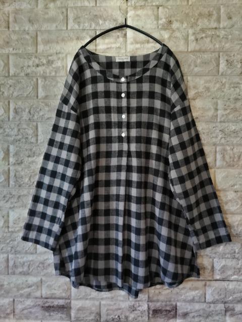 …Samansa Mos2…リネン*コットン 格子チェック チュニック < ブランド …Samansa Mos2…リネン*コットン 格子チェック チュニック < ブランドの