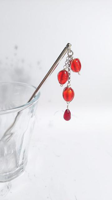 *朱がらすのかんざし* 21040 < 女性ファッション *朱がらすのかんざし* 21040 < 女性ファッションの