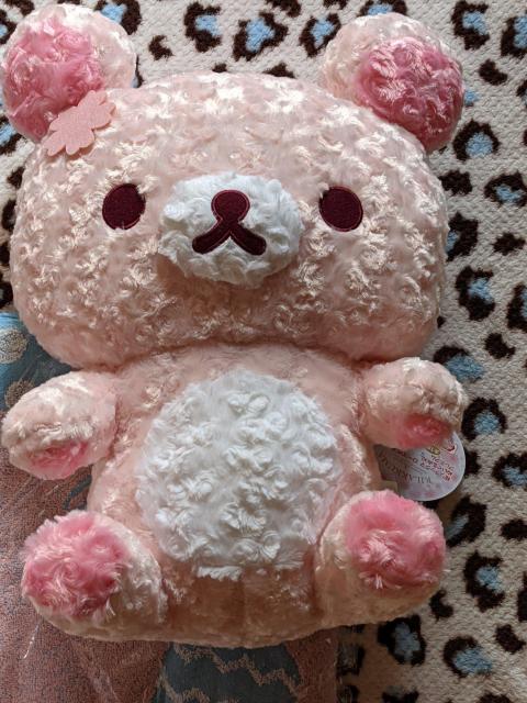 リラックマ 桜リラックマ ローズボアぬいぐるみ&バスタオル A点セット < おもちゃ  リラックマ 桜リラックマ ローズボアぬいぐるみ&バスタオル A点セット < おもちゃの