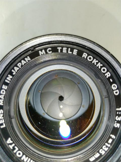 MINOLTA MC TELE ROKKOR-QD 135mm フード付き 美品 < 家電/AV  MINOLTA MC TELE ROKKOR-QD 135mm フード付き 美品 < 家電/AVの