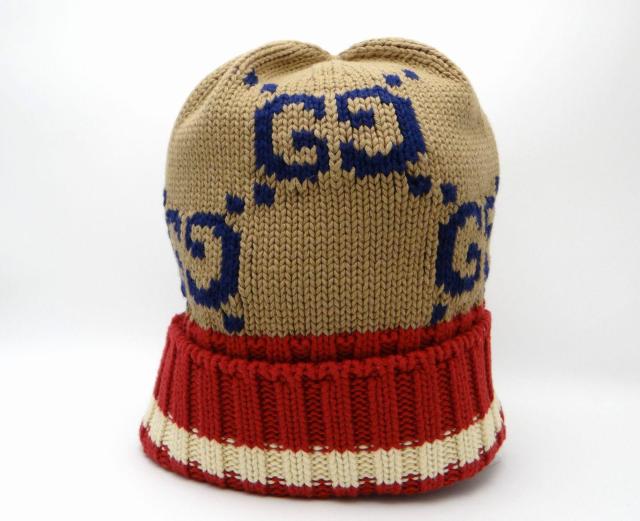 GUCCI グッチ GG ビーニー コットン ニット帽 #M 58 22cm<USED> < ブランド GUCCI グッチ GG ビーニー コットン ニット帽 #M 58 22cm<USED> < ブランドの