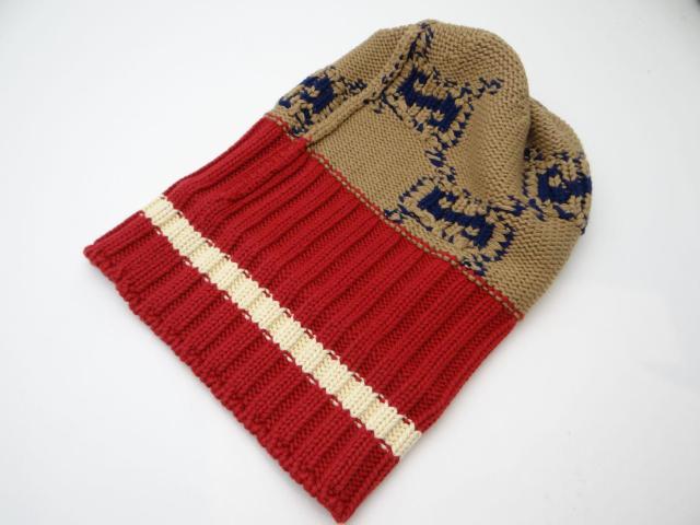 GUCCI グッチ GG ビーニー コットン ニット帽 #M 58 22cm<USED> < ブランド GUCCI グッチ GG ビーニー コットン ニット帽 #M 58 22cm<USED> < ブランドの