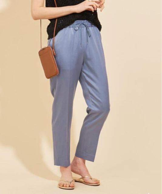定価13,200円●UNITED ARROWS ユナイテッドアローズ【美品】サテンドローストパンツ●グレージュブルー < ブランド  定価13,200円●UNITED ARROWS ユナイテッドアローズ【美品】サテンドローストパンツ●グレージュブルー < ブランドの