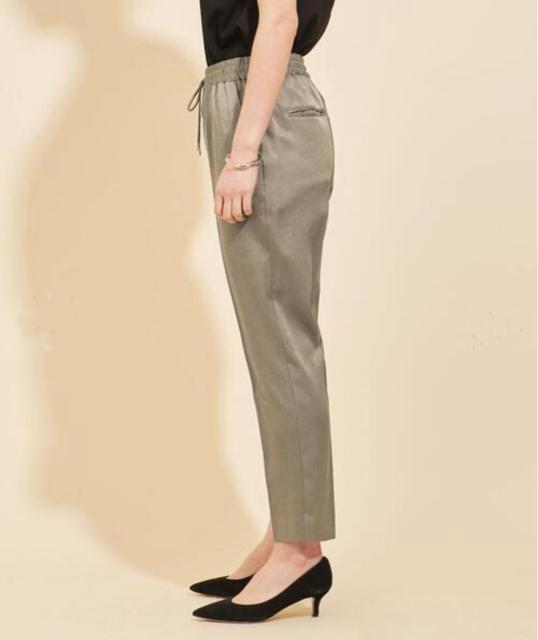 定価13,200円●UNITED ARROWS ユナイテッドアローズ【美品】サテンドローストパンツ●グレージュブルー < ブランド  定価13,200円●UNITED ARROWS ユナイテッドアローズ【美品】サテンドローストパンツ●グレージュブルー < ブランドの