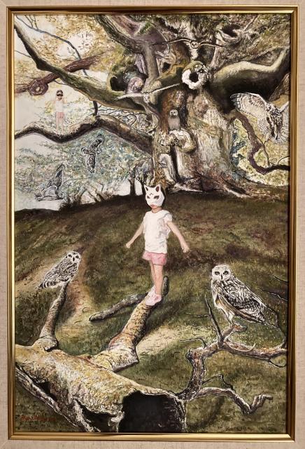 絵画 水彩画 ガッシュ水彩・透明水彩『乱心法獣遁・梟の雛子』新品・真作保証 原画 < ホビー  絵画 水彩画 ガッシュ水彩・透明水彩『乱心法獣遁・梟の雛子』新品・真作保証 原画 < ホビーの