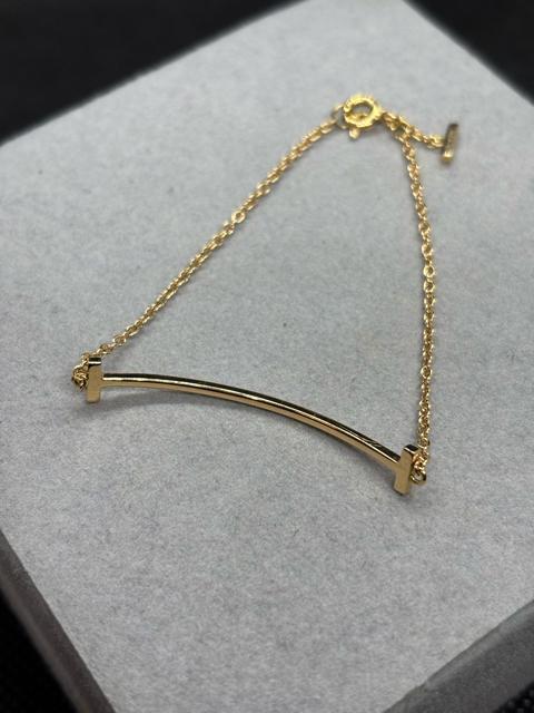 即決 TIFFANY&Co. ティファニー AU750 Tスマイル ブレスレット < ブランド 即決 TIFFANY&Co. ティファニー AU750 Tスマイル ブレスレット < ブランドの