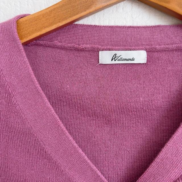 ◆allamanda/アラマンダ◆装飾ニットカーディガン★ピンクM*ビジューボタンカーデ美品 < ブランド ◆allamanda/アラマンダ◆装飾ニットカーディガン★ピンクM*ビジューボタンカーデ美品 < ブランドの