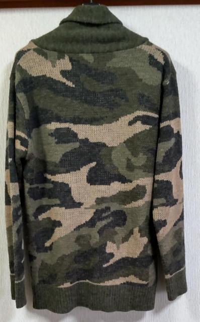 カーディガン●迷彩●L < 男性ファッション カーディガン●迷彩●L < 男性ファッションの