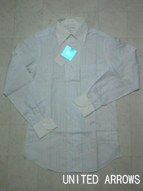 □ユナイテッドアローズ スリムフィット ストライプ ドレスシャツ/メンズ・S☆新品 < ブランド  □ユナイテッドアローズ スリムフィット ストライプ ドレスシャツ/メンズ・S☆新品 < ブランドの