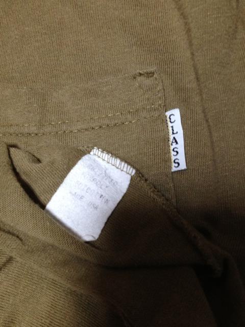 古着ヴィンテージ CLASSIC U ポケット 無地半袖Tシャツ Sサイズ カーキ茶 USA製 < 男性ファッション  古着ヴィンテージ CLASSIC U ポケット 無地半袖Tシャツ Sサイズ カーキ茶 USA製 < 男性ファッションの