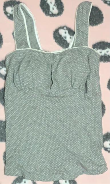 グレー 水玉 ブラトップ マタニティ < 女性ファッション  グレー 水玉 ブラトップ マタニティ  < 女性ファッションの