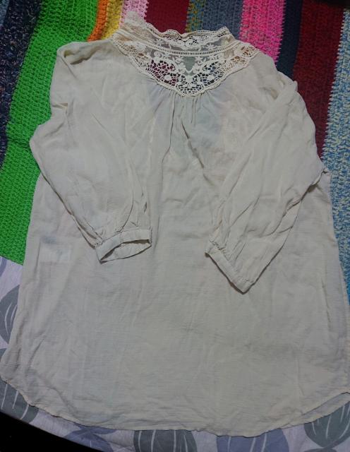 同梱歓迎!!JOURNAL STANDARD クロシェ編み レースモチーフ8部袖ブラウス キナリ色 フリーサイズ ベイクルーズ < ブランド  同梱歓迎!!JOURNAL STANDARD クロシェ編み レースモチーフ8部袖ブラウス キナリ色 フリーサイズ ベイクルーズ < ブランドの