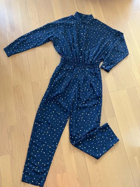 FRNCH PARIS オールインワンジャンプスーツ パンツ S-M 濃紺 < 女性ファッション FRNCH PARIS オールインワンジャンプスーツ パンツ S-M 濃紺 < 女性ファッションの