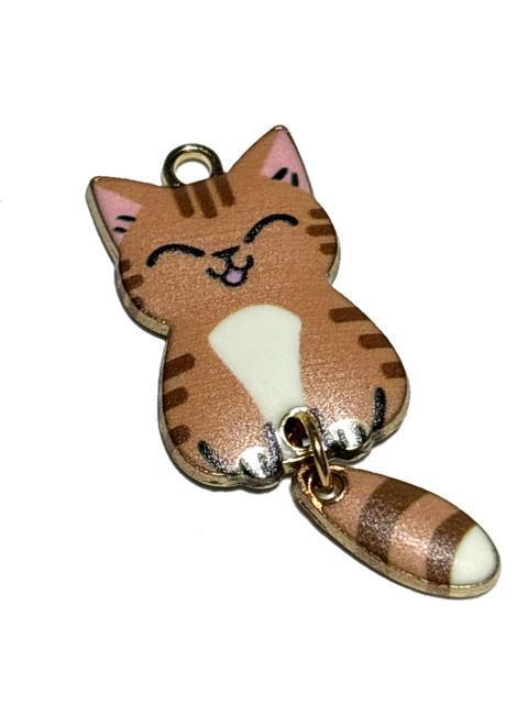 843 茶色 しっぽの揺れる猫ちゃん 1個 ねこネコ 金属チャーム アクセサリーパーツ < ペット/手芸/園芸 843 茶色 しっぽの揺れる猫ちゃん 1個 ねこネコ 金属チャーム アクセサリーパーツ < ペット/手芸/園芸の