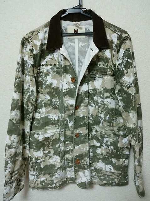 takuya着 ハンドペイントカモカバーオール < 男性ファッション takuya着 ハンドペイントカモカバーオール < 男性ファッションの