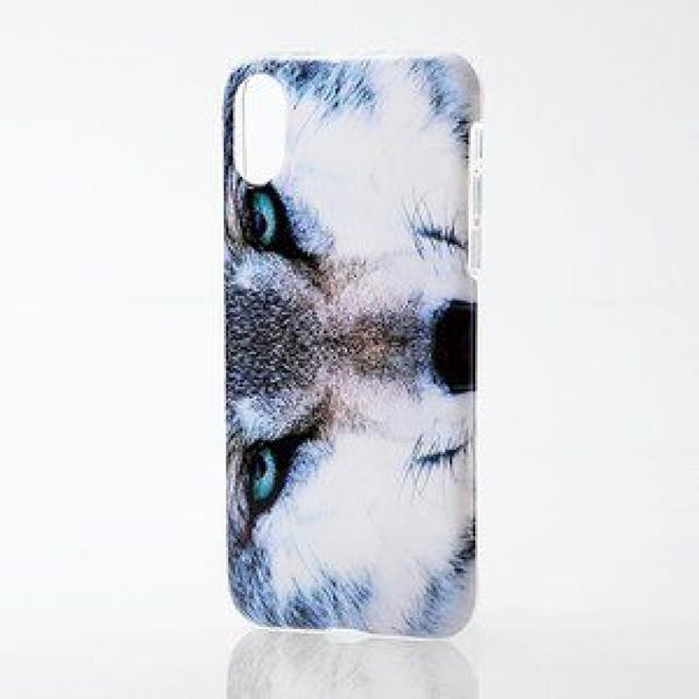 ��iPhoneXS X �P�[�X animal eye TPU�\�t�g�P�[�X �I�I�J�~ �� �Ɠd/AV�� 