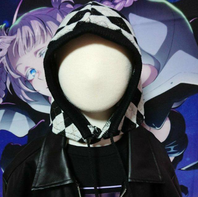 ☆バラクラバ ラメダイヤチェックポンポン付 2WAY ネックウォーマー 新品☆ < キッズ/ベビー ☆バラクラバ ラメダイヤチェックポンポン付 2WAY ネックウォーマー 新品☆ < キッズ/ベビーの