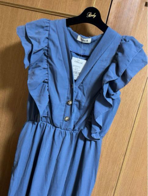 CHILLE フリルポイントオールインワン < 女性ファッション  CHILLE フリルポイントオールインワン < 女性ファッションの