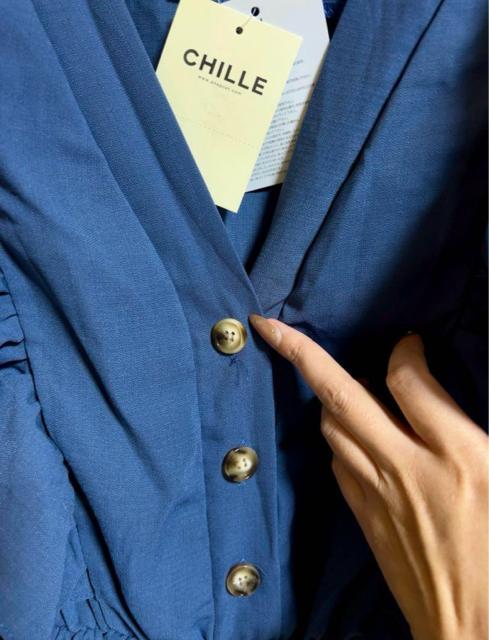 CHILLE フリルポイントオールインワン < 女性ファッション  CHILLE フリルポイントオールインワン < 女性ファッションの