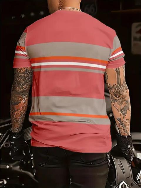 超お宝 690円★メンズスポーツTシャツ、ストライプの「W」ロゴラウンドネック半袖トップ USAサイズM(日本サイズXL相当) < 男性ファッション  超お宝 690円★メンズスポーツTシャツ、ストライプの「W」ロゴラウンドネック半袖トップ USAサイズM(日本サイズXL相当) < 男性ファッションの