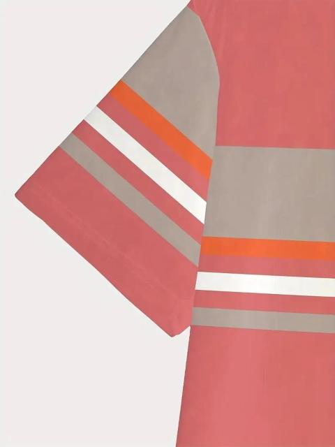 超お宝 690円★メンズスポーツTシャツ、ストライプの「W」ロゴラウンドネック半袖トップ USAサイズM(日本サイズXL相当) < 男性ファッション  超お宝 690円★メンズスポーツTシャツ、ストライプの「W」ロゴラウンドネック半袖トップ USAサイズM(日本サイズXL相当) < 男性ファッションの