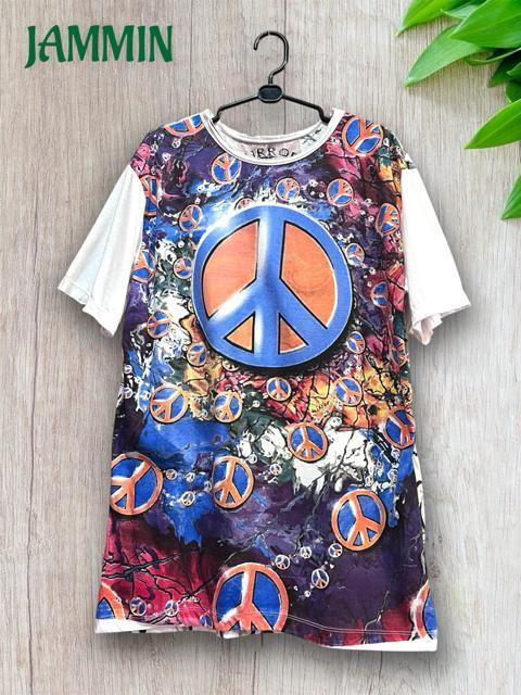 ピースマークTシャツ ピースマーク 平和 アジアン ヒッピー エスニック フェス < 男性ファッション ピースマークTシャツ ピースマーク 平和 アジアン ヒッピー エスニック フェス < 男性ファッションの