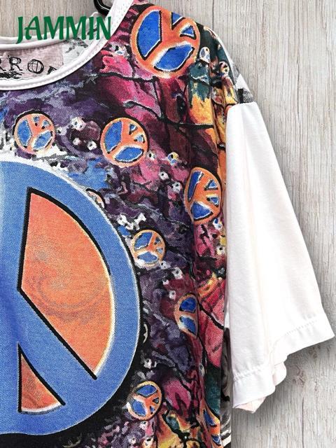 ピースマークTシャツ ピースマーク 平和 アジアン ヒッピー エスニック フェス < 男性ファッション ピースマークTシャツ ピースマーク 平和 アジアン ヒッピー エスニック フェス < 男性ファッションの