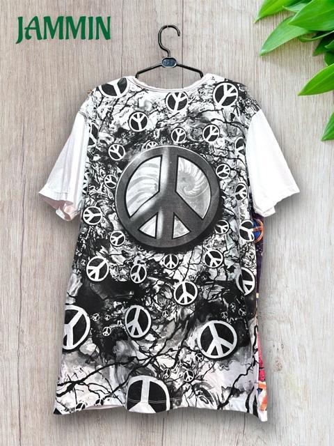 ピースマークTシャツ ピースマーク 平和 アジアン ヒッピー エスニック フェス < 男性ファッション ピースマークTシャツ ピースマーク 平和 アジアン ヒッピー エスニック フェス < 男性ファッションの