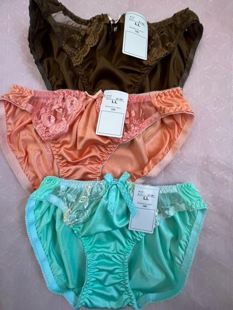 LLサイズ!3枚セット!光沢感ある!ツルツル素材!色とりどり!エレガント!ショーツ!No.愛 < 女性ファッション LLサイズ!3枚セット!光沢感ある!ツルツル素材!色とりどり!エレガント!ショーツ!No.愛 < 女性ファッションの