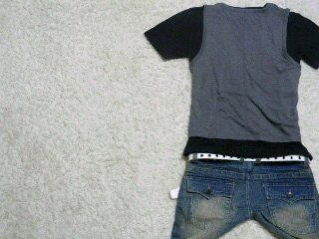 ジルコニア入ダブルクロスネックレス付♪ジレベスト+プリントTシャツ 3点セット < 男性ファッション ジルコニア入ダブルクロスネックレス付♪ジレベスト+プリントTシャツ 3点セット < 男性ファッションの