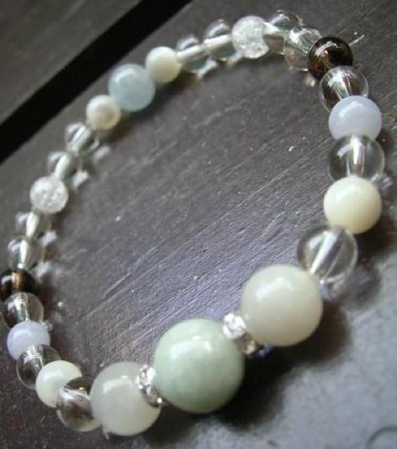 本翡翠xアクアマリンxブルーレースxムーンストーン < 女性アクセサリー/時計 本翡翠xアクアマリンxブルーレースxムーンストーン < 女性アクセサリー/時計の