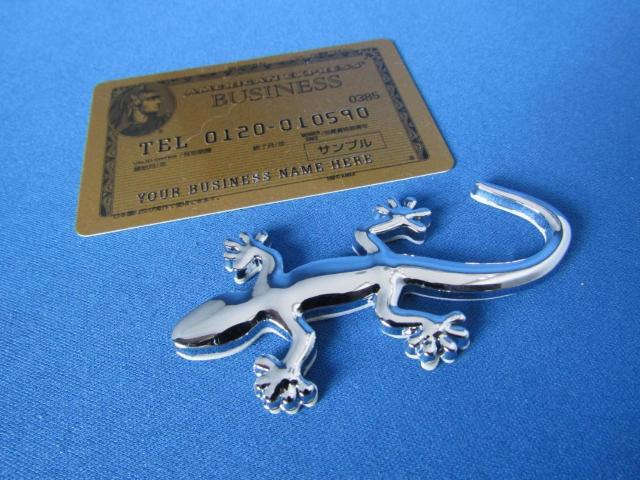 ●Gecko ゲッコー/守宮/ヤモリ!クロームメッキ仕様 ABS製 軽量タイプ エンブレム新品 < 自動車/バイク ●Gecko ゲッコー/守宮/ヤモリ!クロームメッキ仕様 ABS製 軽量タイプ エンブレム新品 < 自動車/バイク